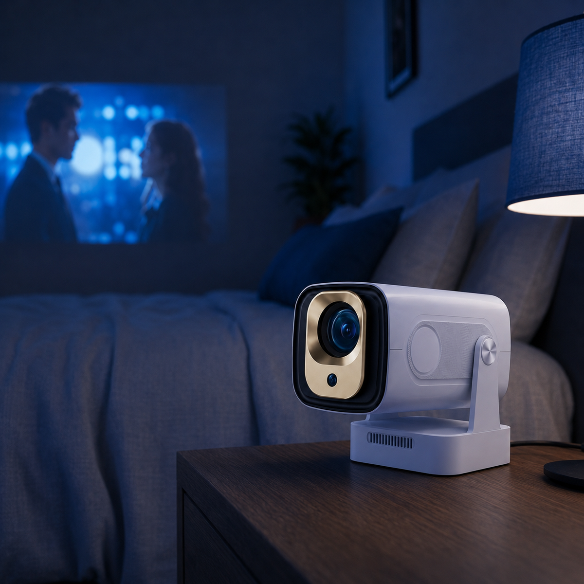 Mini Projecteur Portable Android 11 1080P 330 ANSI Lumens